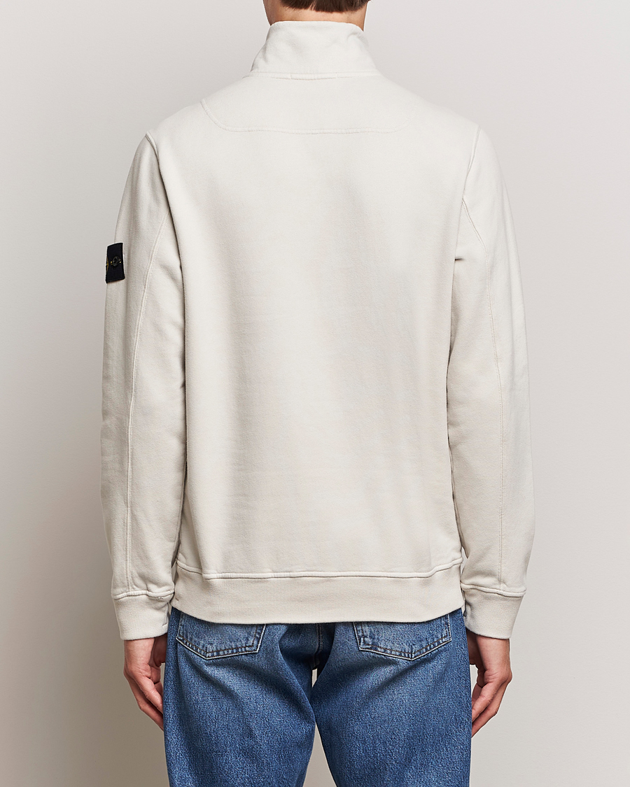 Herr | Tröjor | Stone Island | Garment Dyed Fleece Half Zip Plaster