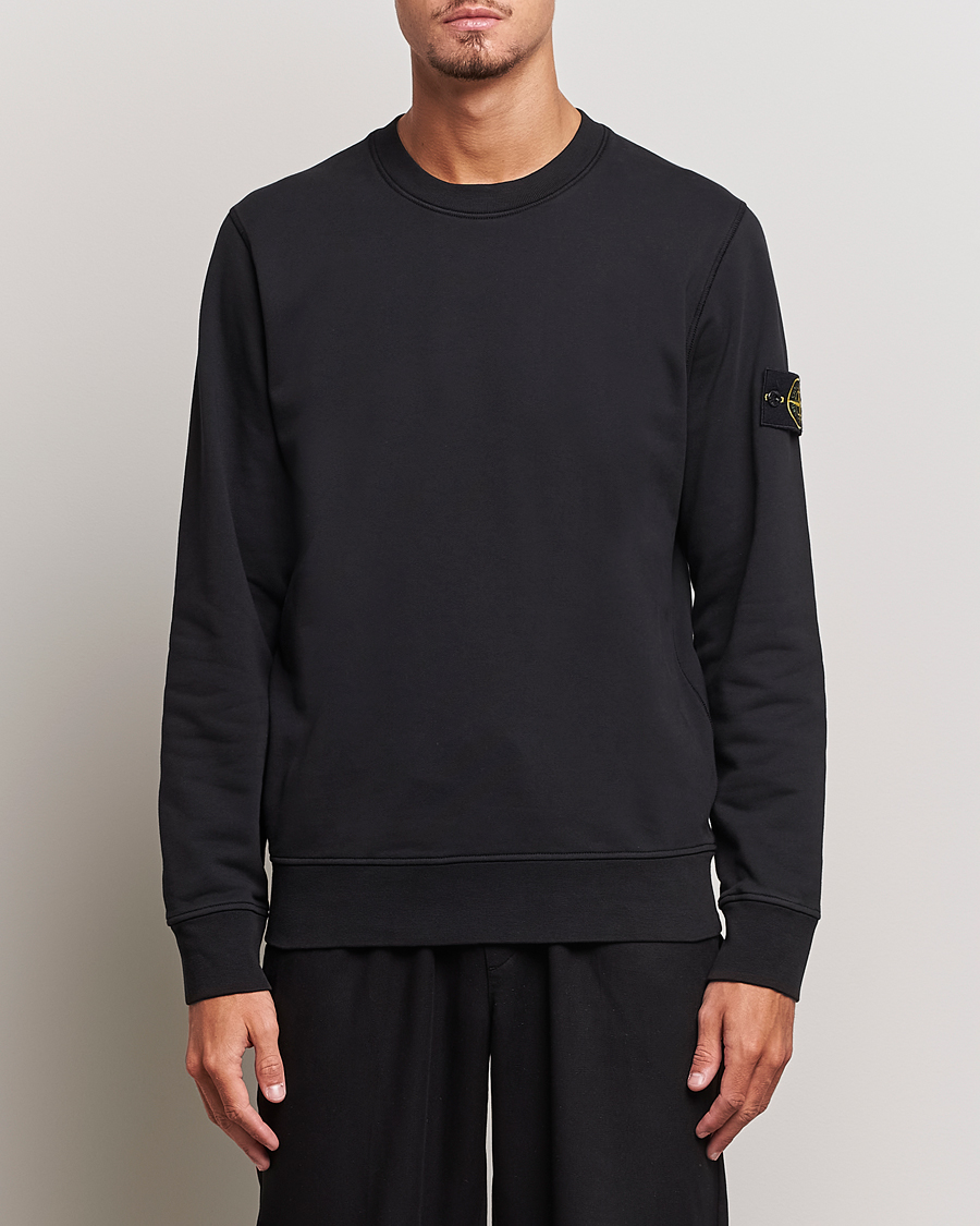 Herr | Sweatshirts | Stone Island | Garment Dyed Fleece Sweatshirt Black