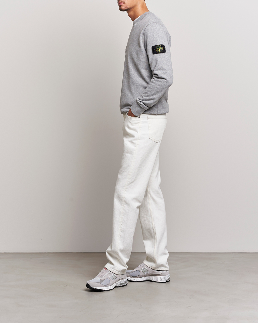 Herr | Tröjor | Stone Island | Garment Dyed Fleece Sweatshirt Melange Grey