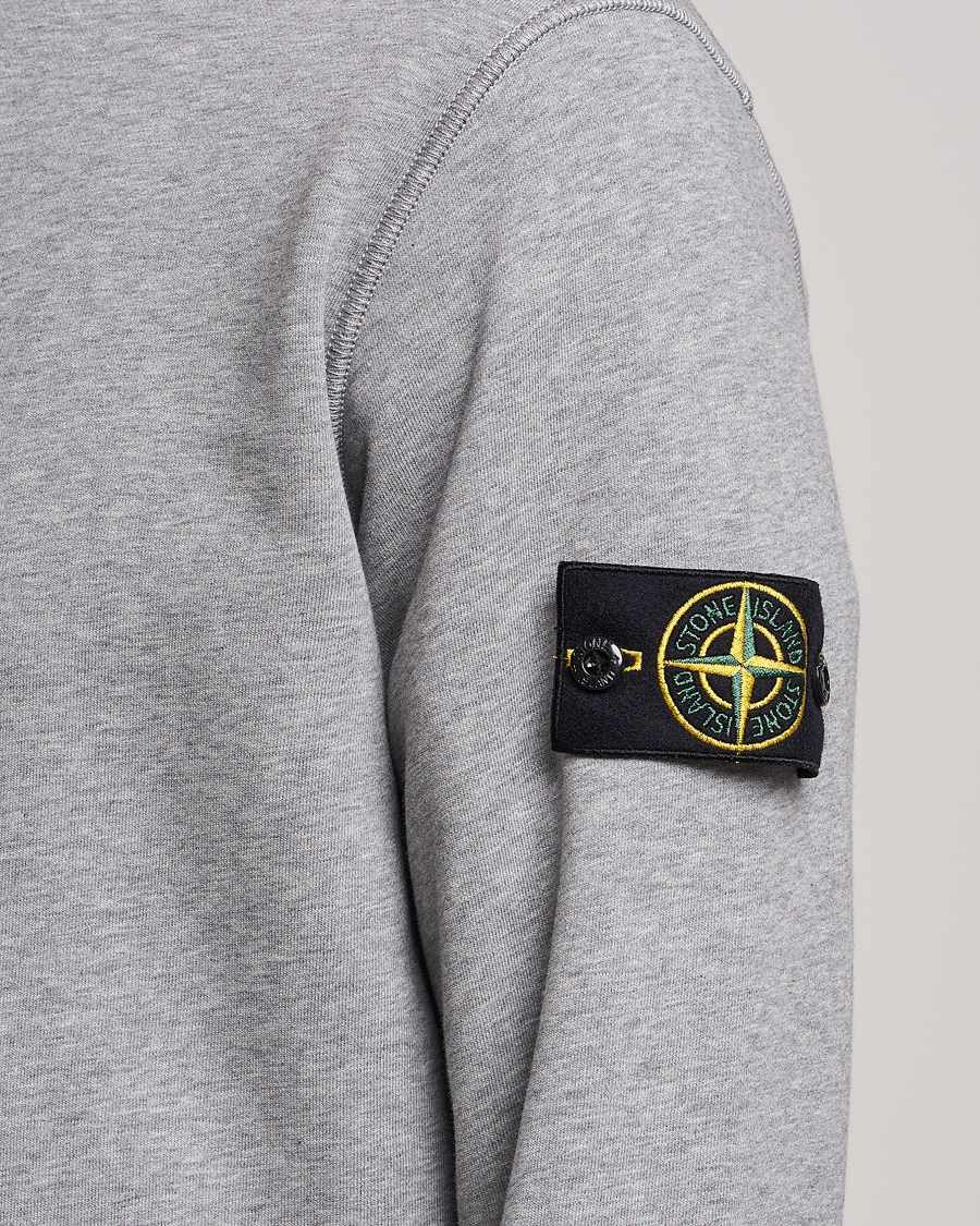 Herr | Tröjor | Stone Island | Garment Dyed Fleece Sweatshirt Melange Grey