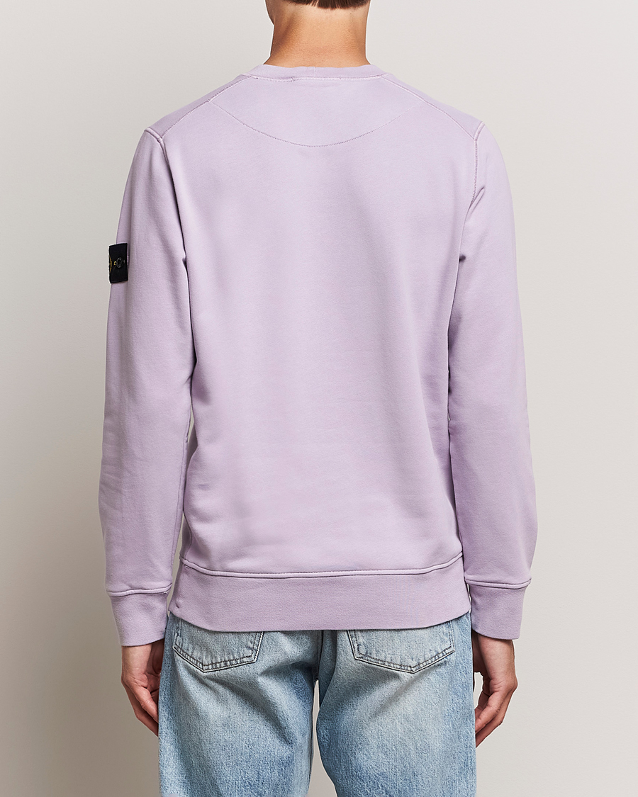 Herr | Tröjor | Stone Island | Garment Dyed Fleece Sweatshirt Lavender