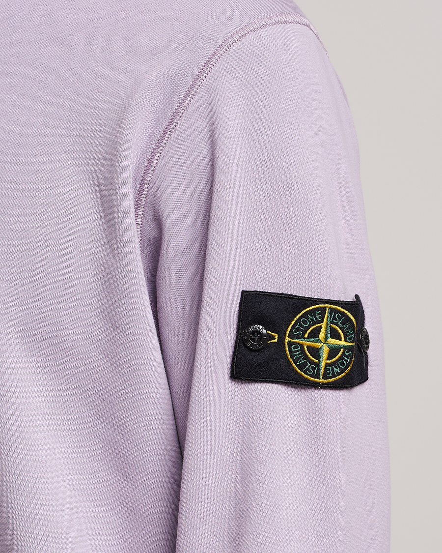 Herr | Tröjor | Stone Island | Garment Dyed Fleece Sweatshirt Lavender