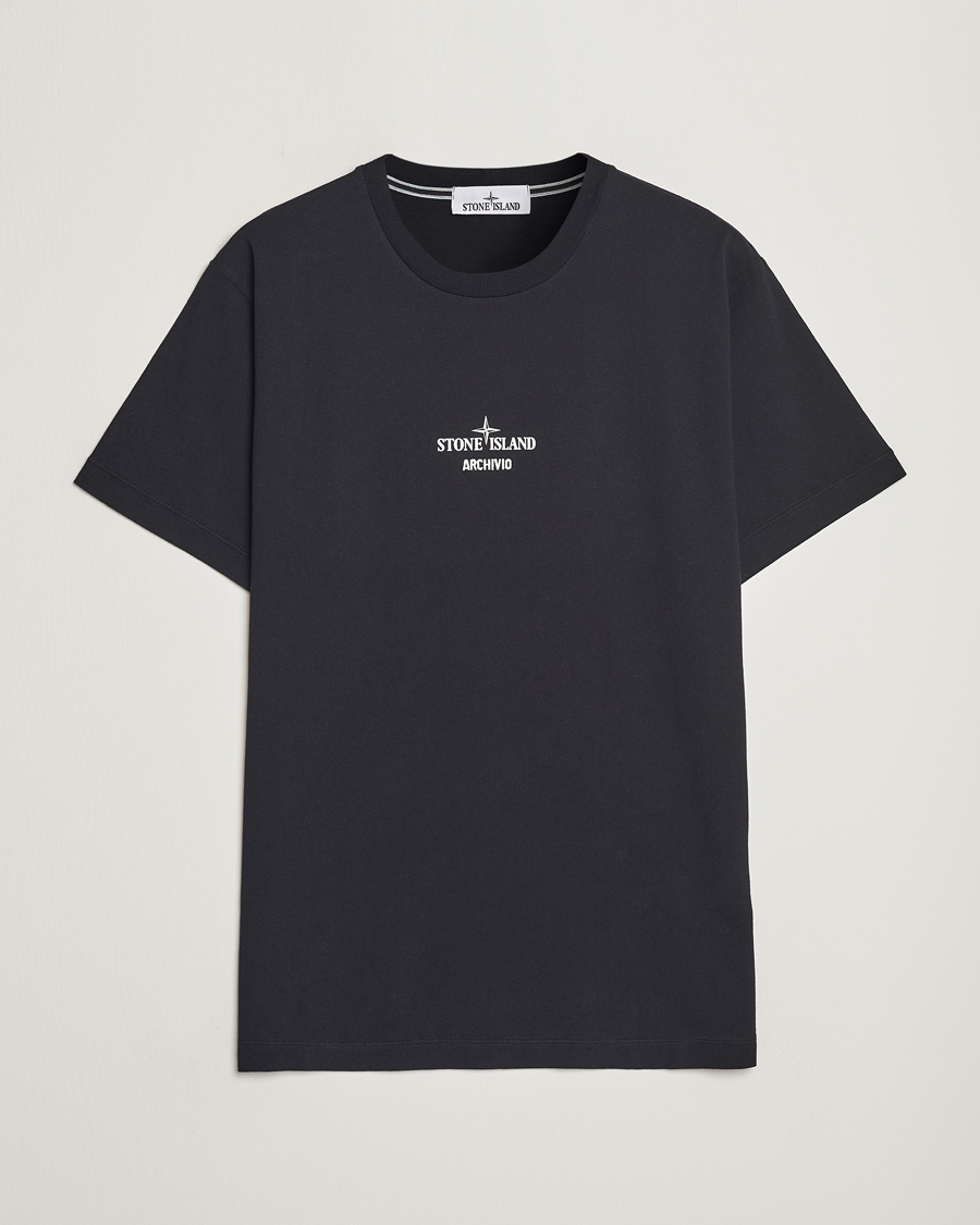 Herr | T-Shirts | Stone Island | Garment Dyed Archivio T-Shirt Black