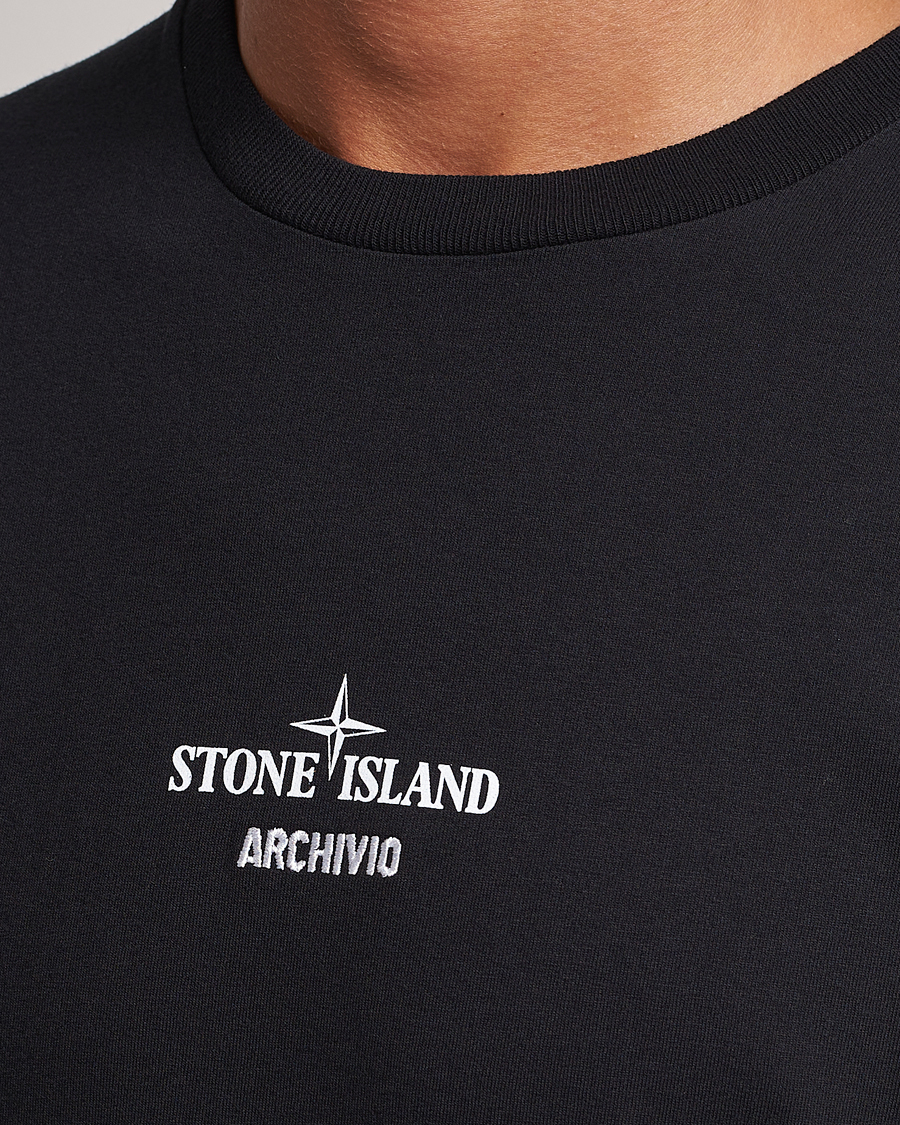 Herr | T-Shirts | Stone Island | Garment Dyed Archivio T-Shirt Black