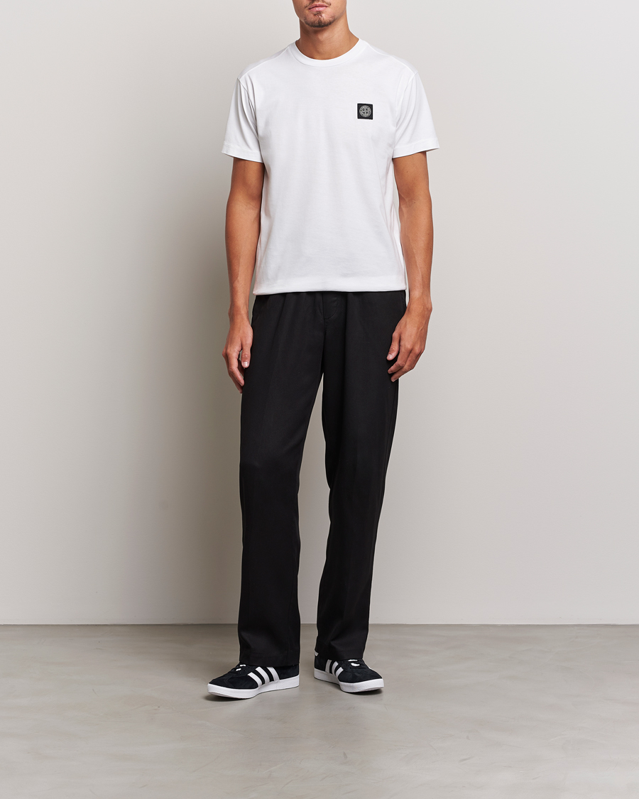 Herr | T-Shirts | Stone Island | Garment Dyed Jersey T-Shirt White