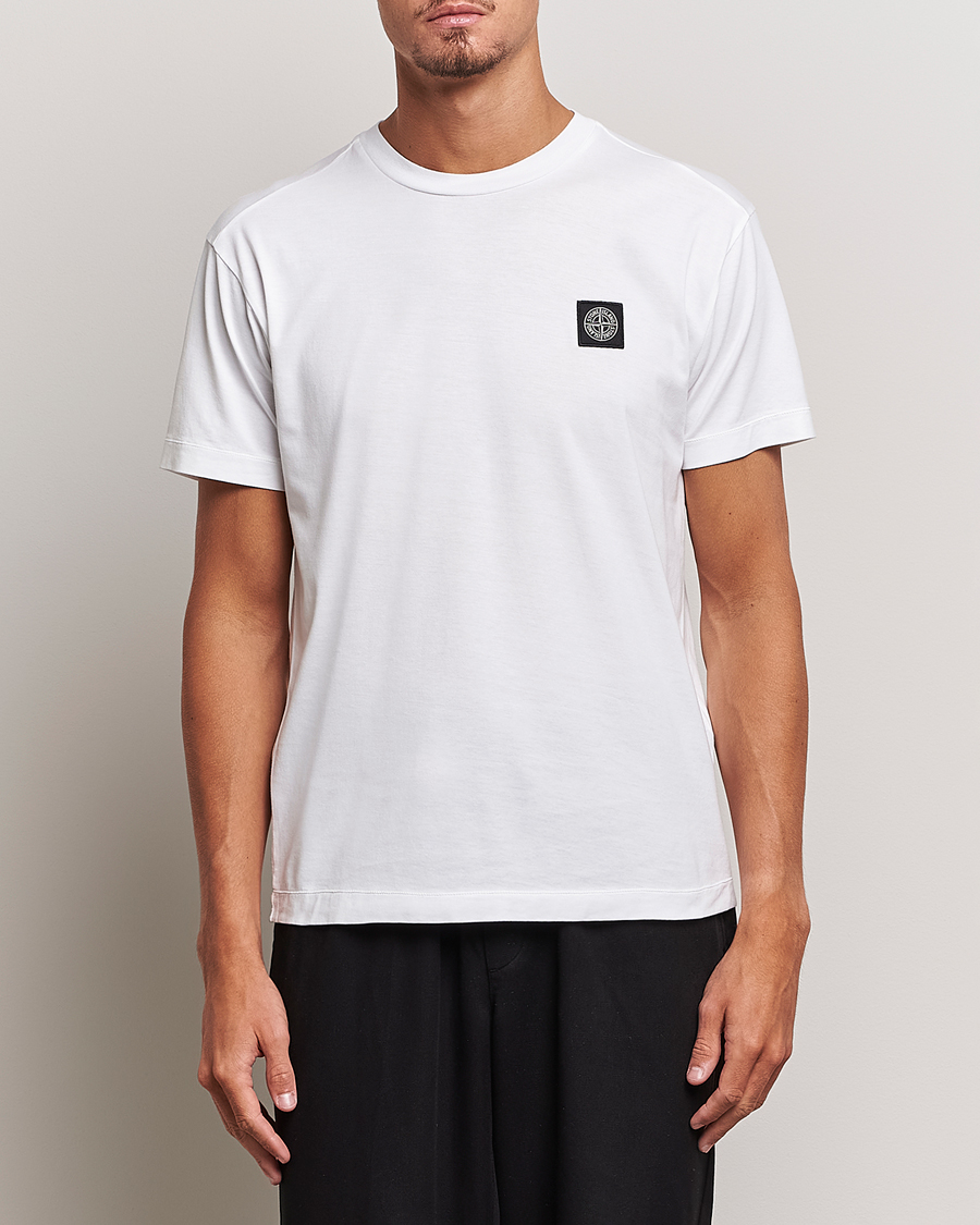Herr | T-Shirts | Stone Island | Garment Dyed Jersey T-Shirt White