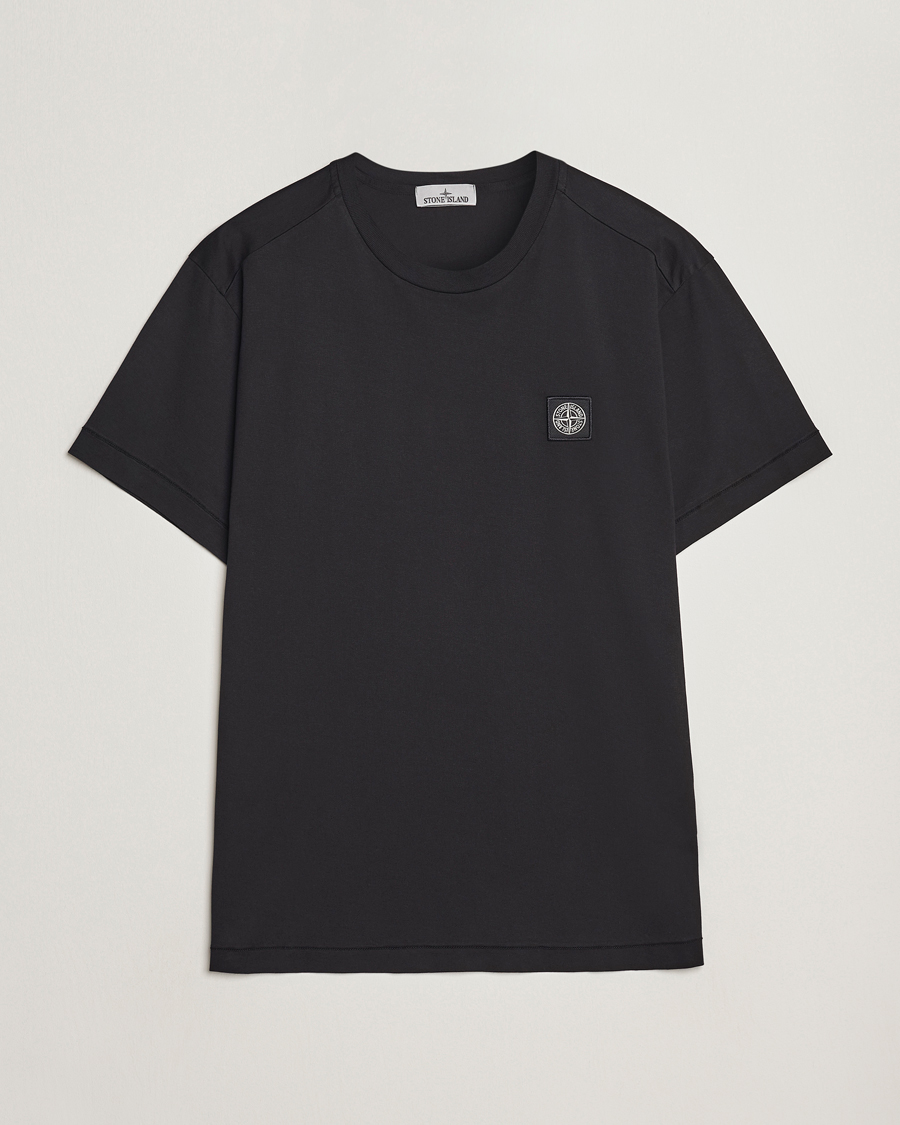 Herr | T-Shirts | Stone Island | Garment Dyed Jersey T-Shirt Black