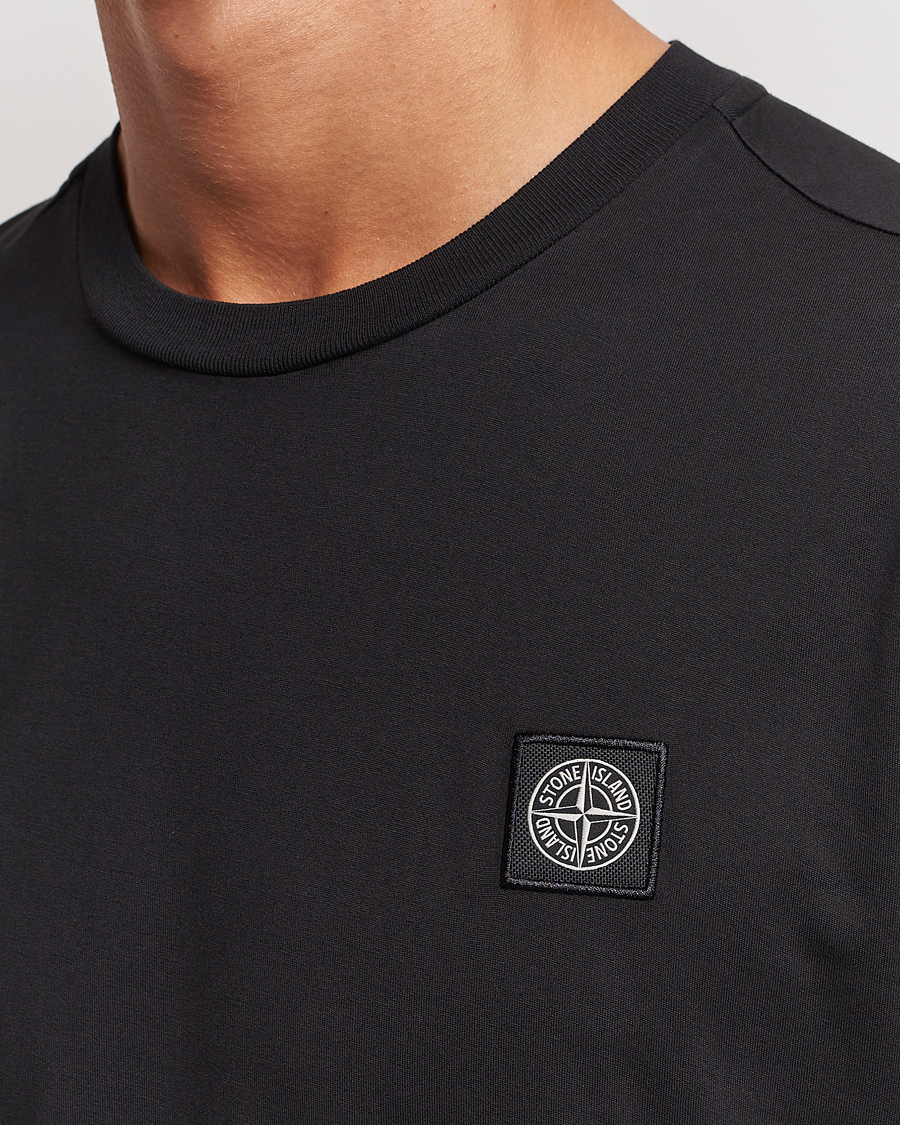 Herr | T-Shirts | Stone Island | Garment Dyed Jersey T-Shirt Black