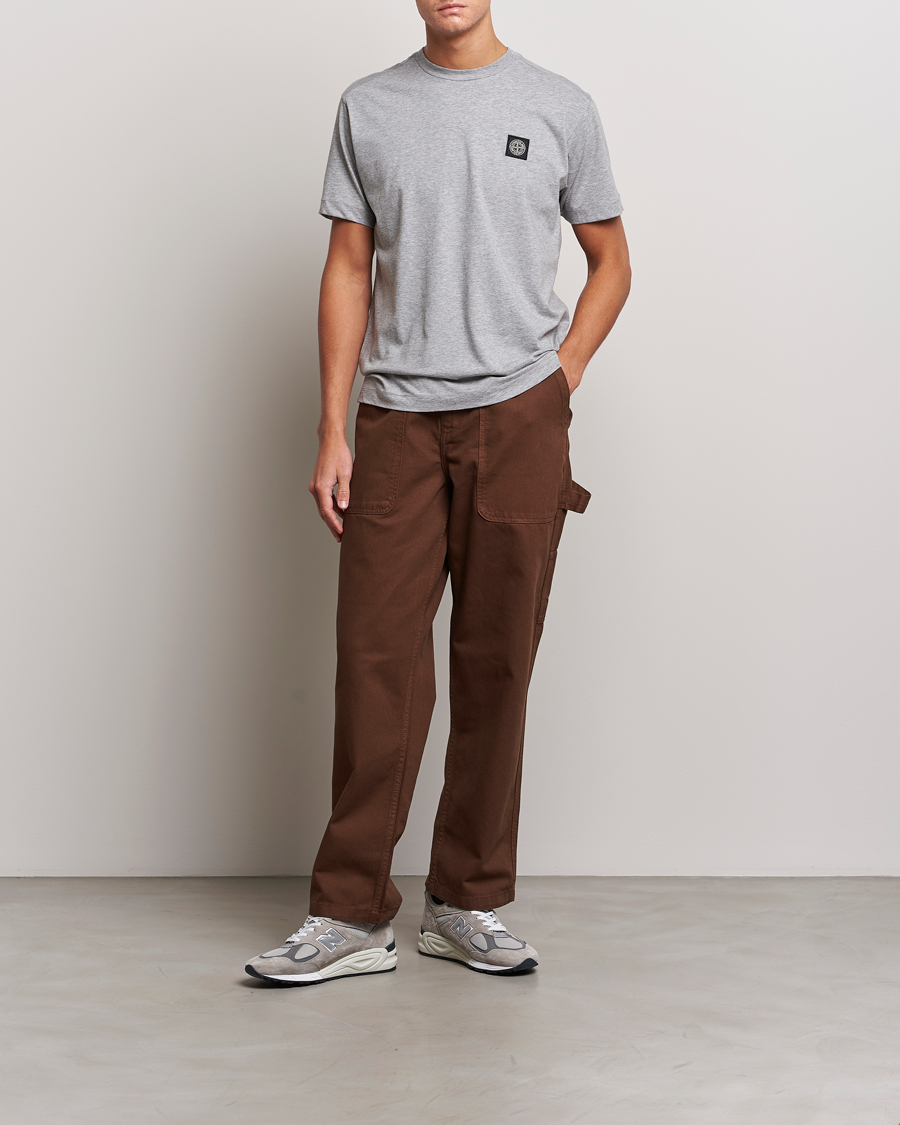 Herr | T-Shirts | Stone Island | Garment Dyed Jersey T-Shirt Melange Grey