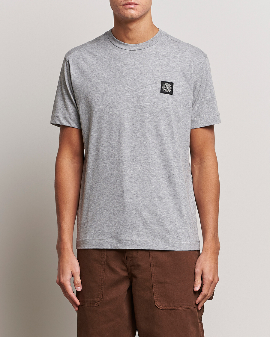Herr |  | Stone Island | Garment Dyed Jersey T-Shirt Melange Grey