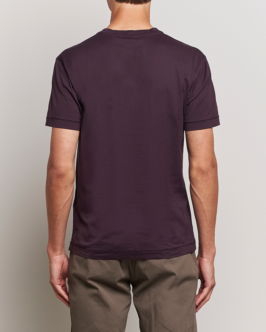 Herr | T-Shirts | Stone Island | Garment Dyed Jersey T-Shirt Dark Burgundy