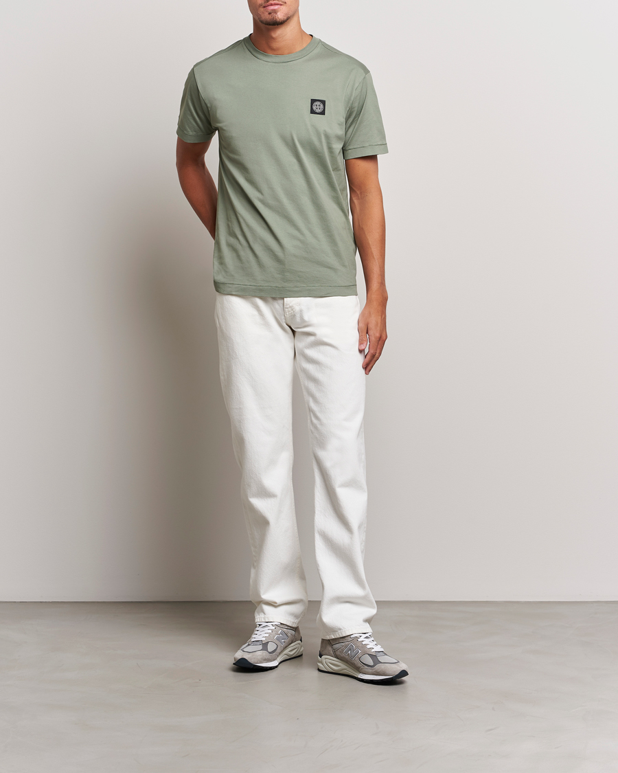 Herr | T-Shirts | Stone Island | Garment Dyed Jersey T-Shirt Sage