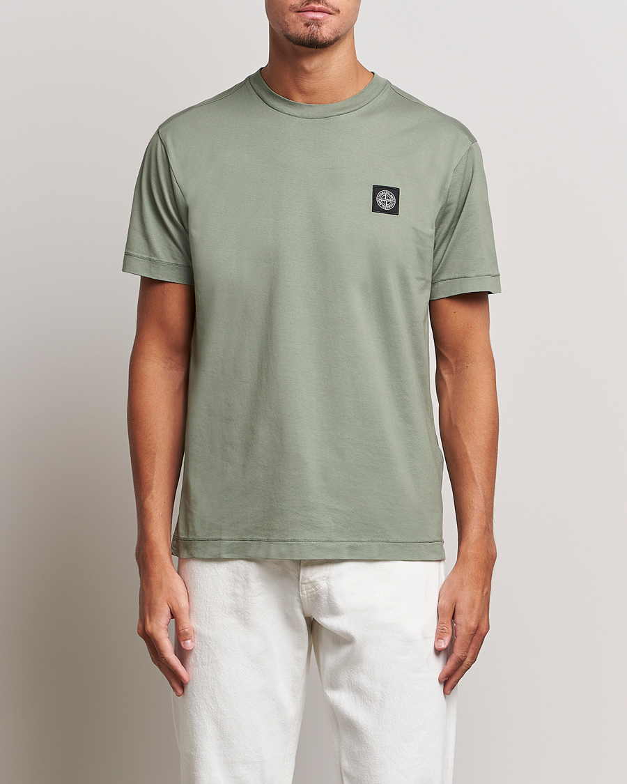 Herr | T-Shirts | Stone Island | Garment Dyed Jersey T-Shirt Sage