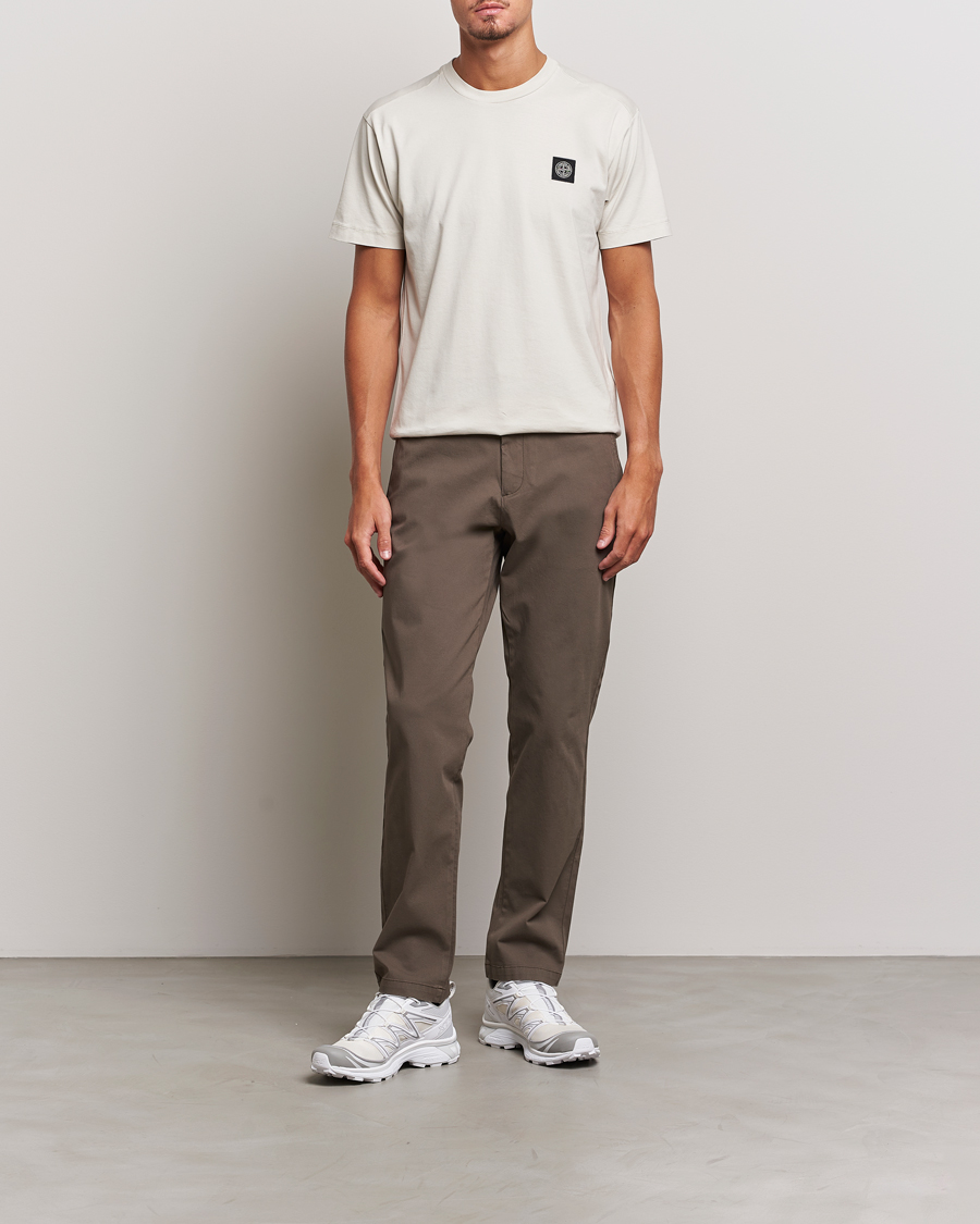 Herr | T-Shirts | Stone Island | Garment Dyed Jersey T-Shirt Plaster