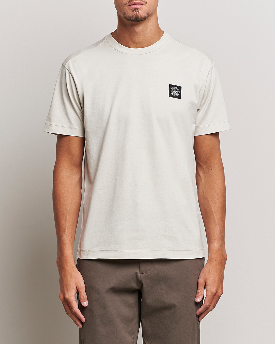 Herr | T-Shirts | Stone Island | Garment Dyed Jersey T-Shirt Plaster