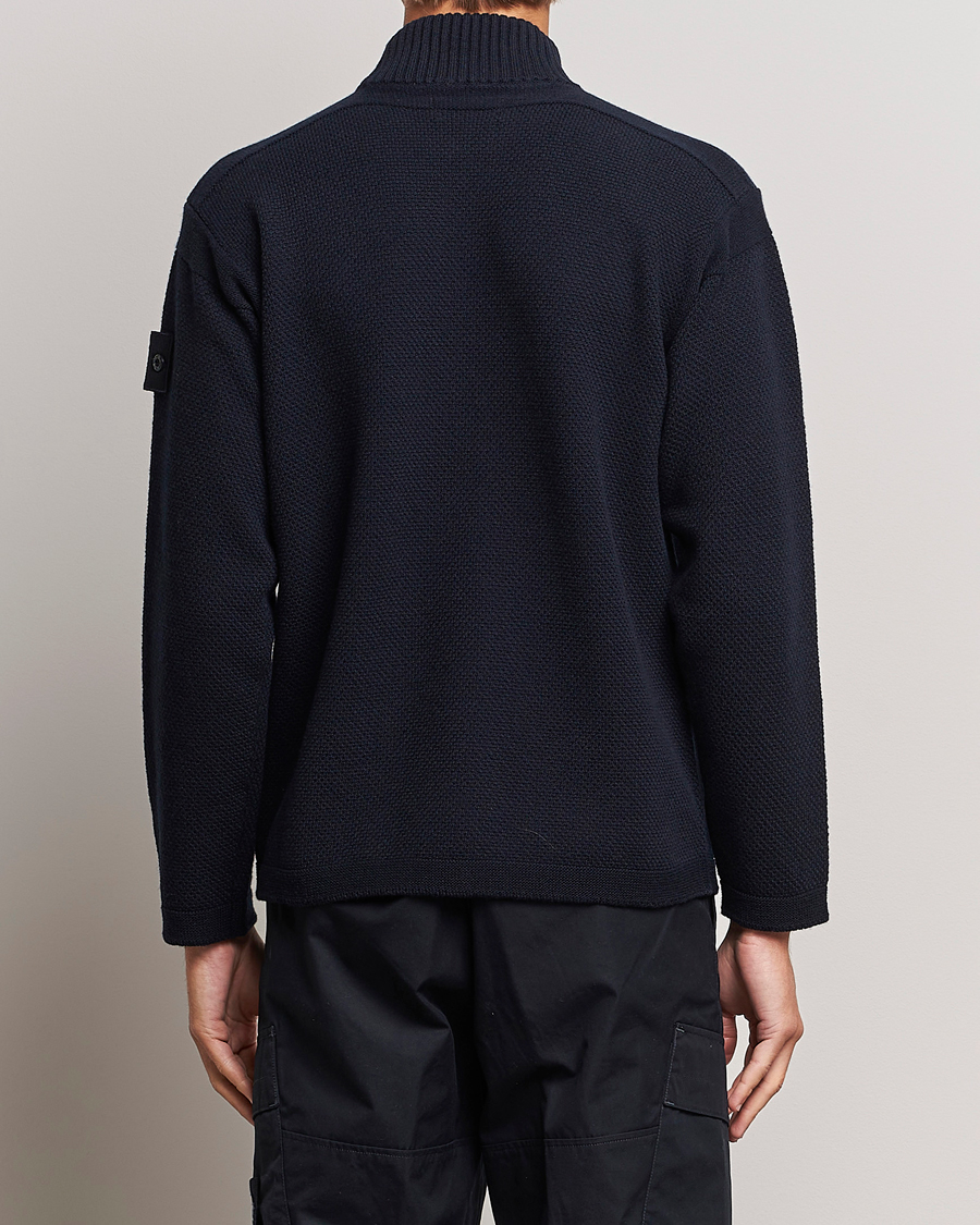 Herr | Tröjor | Stone Island | Ghost Piece Geelong Wool Turtleneck Navy Blue