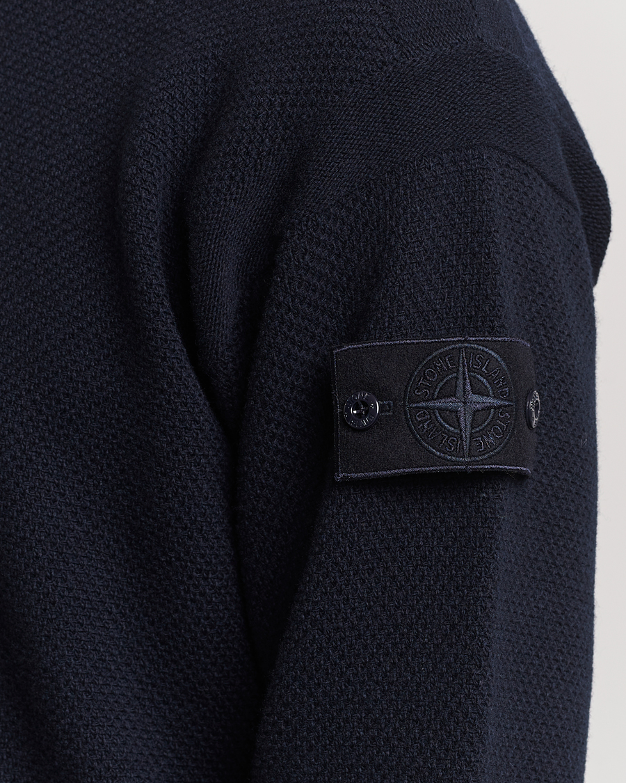 Herr | Tröjor | Stone Island | Ghost Piece Geelong Wool Turtleneck Navy Blue