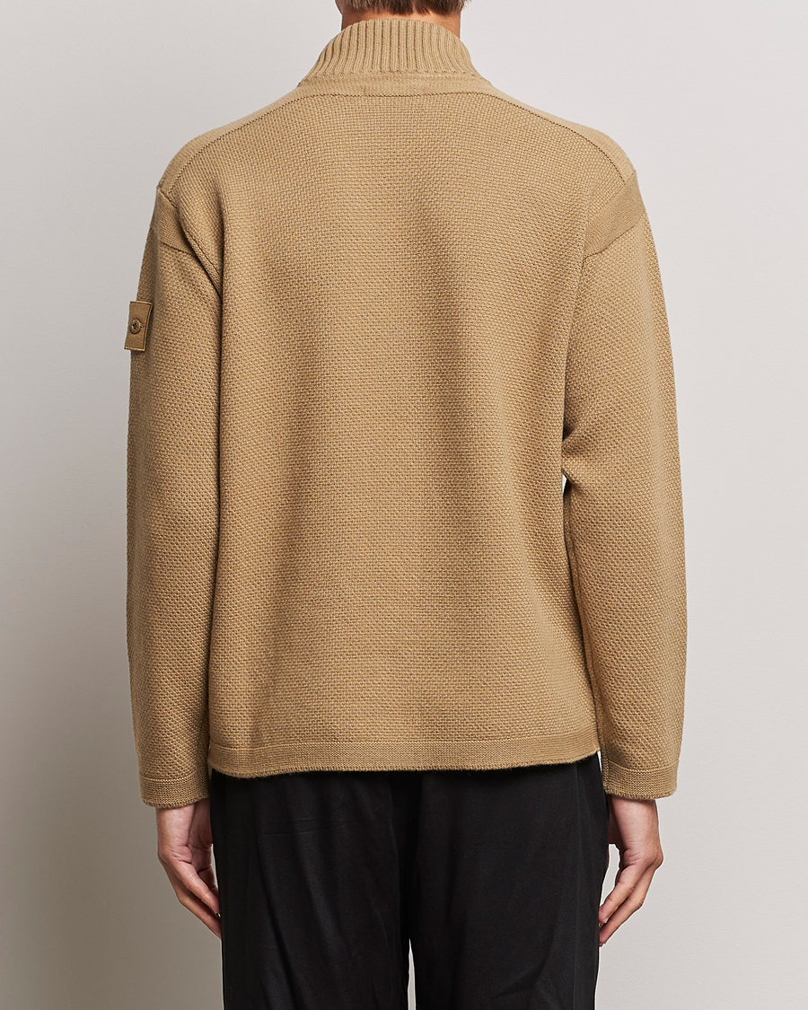 Herr | Tröjor | Stone Island | Ghost Piece Geelong Wool Turtleneck Dark Beige