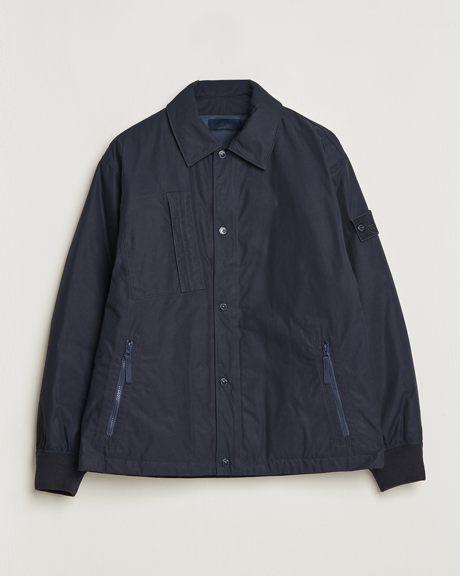 Herr | Jackor | Stone Island | Ghost Piece O-Ventile Jacket Navy Blue