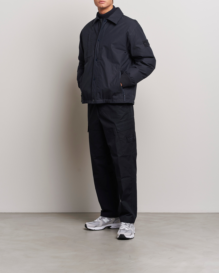 Herr | Jackor | Stone Island | Ghost Piece O-Ventile Jacket Navy Blue