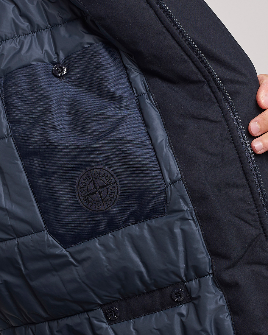 Herr | Jackor | Stone Island | Ghost Piece O-Ventile Hooded Parka Navy Blue