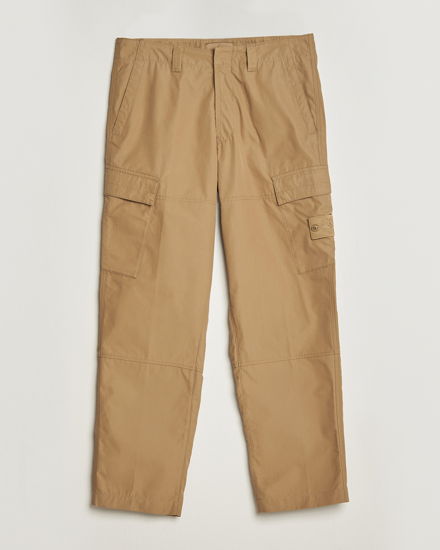 Herr | Byxor | Stone Island | Ghost Piece O-Ventile Trousers Dark Beige