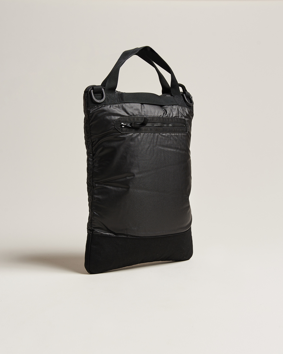Herr | Accessoarer | Stone Island | Garment Dyed Mussola Gommata Canvas Tote Black