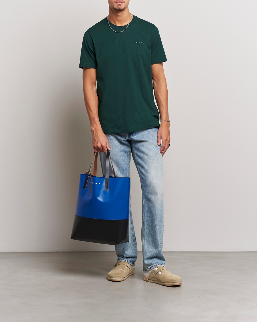 Herr | T-Shirts | Marni | Logo Embroidered T-Shirt Spherical Green