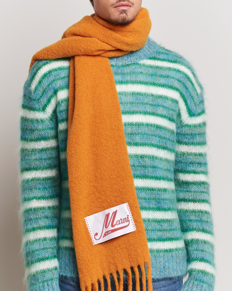 Herr | Marni Brushed Alpaca Scarf Arabesque | Marni | Brushed Alpaca Scarf Arabesque