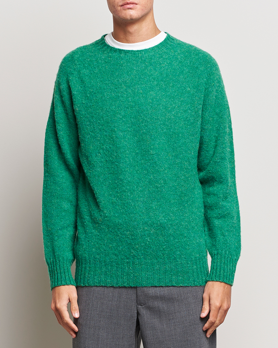 Herr | Tröjor | Howlin' | Brushed Wool Sweater Greendream