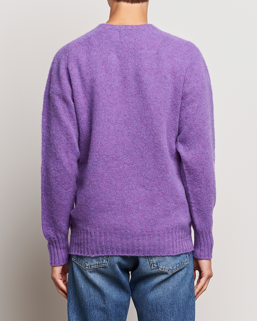 Herr | Tröjor | Howlin' | Brushed Wool Sweater Purple Lover