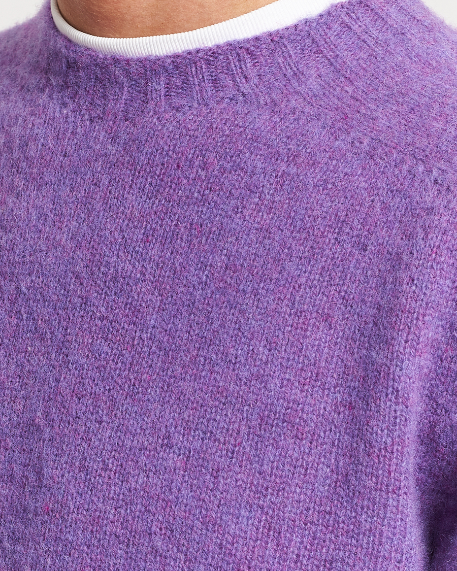 Herr | Tröjor | Howlin' | Brushed Wool Sweater Purple Lover