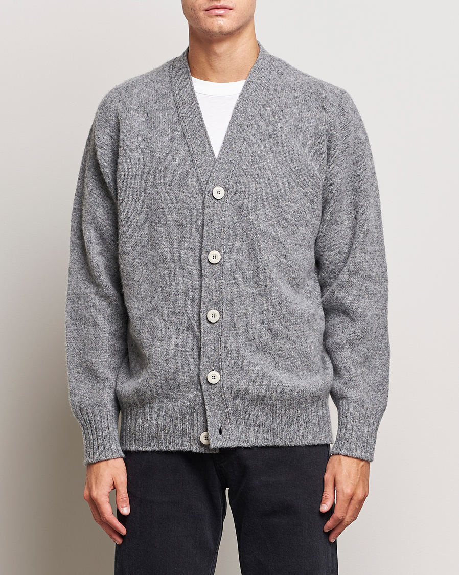 Herr | Tröjor | Howlin' | Shaggy Bear Cardigan Med Grey