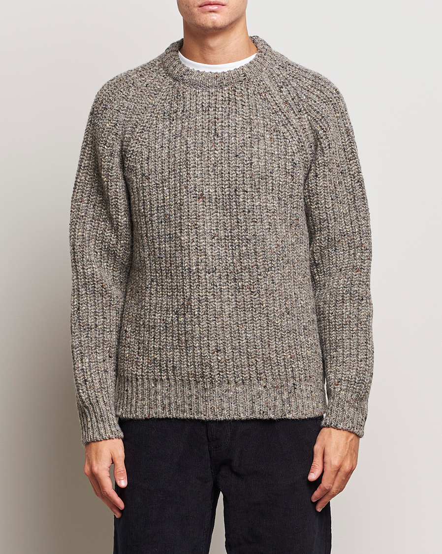 Herr | Tröjor | Howlin' | Heavy Knitted Crewneck Greymix