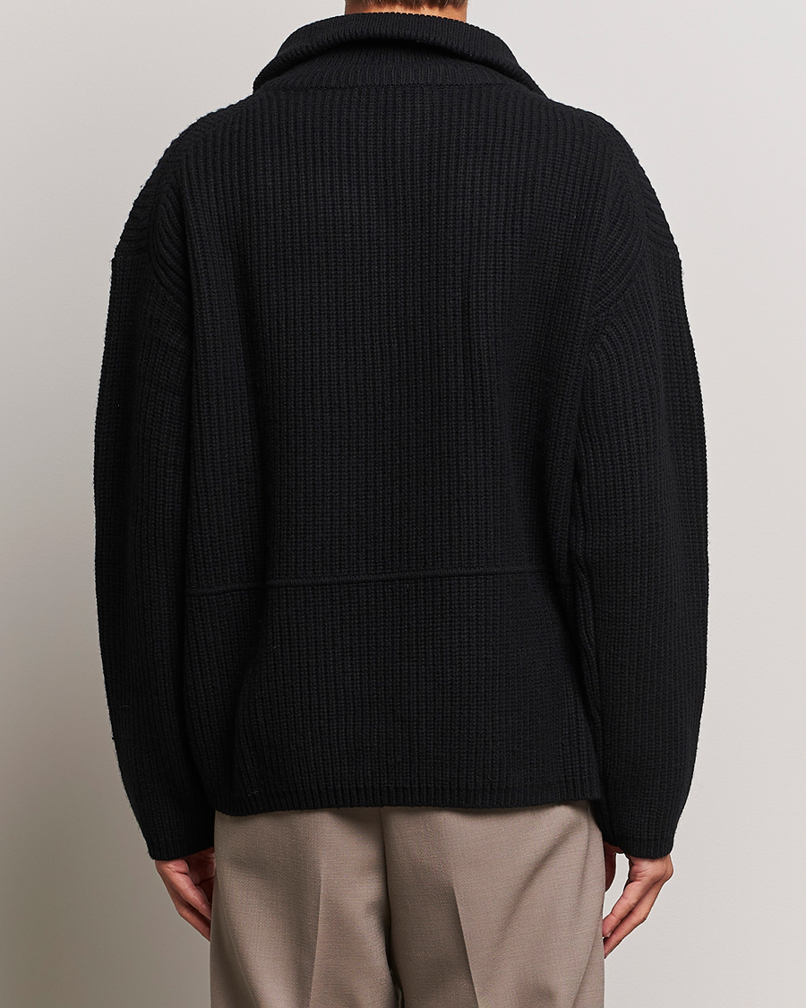 Herr | Tröjor | Axel Arigato | Team Knitted Half Zip Black