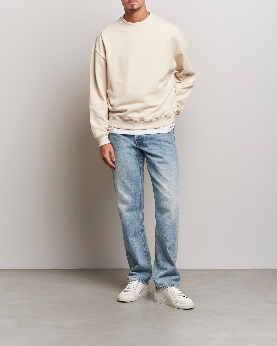 Herr | Tröjor | Axel Arigato | Honor Crew Neck Sweatshirt Pale Beige