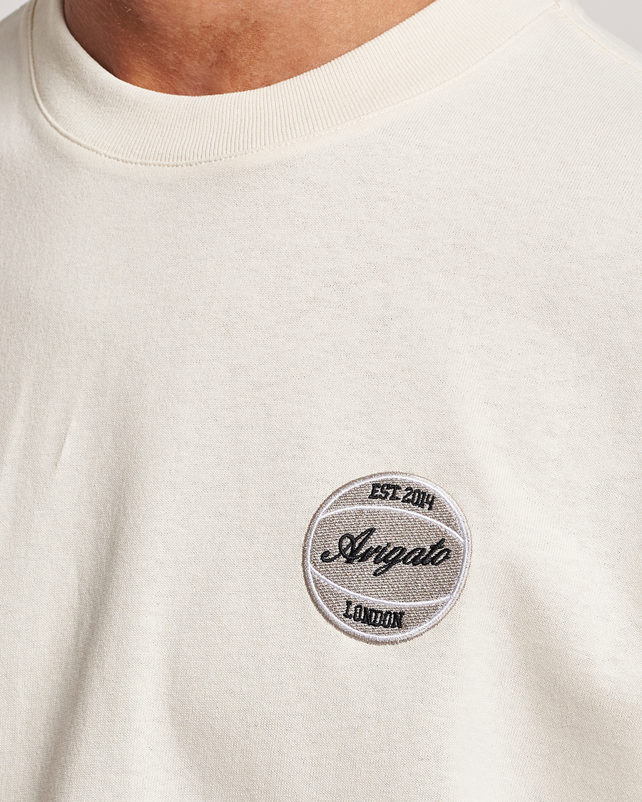Herr | T-Shirts | Axel Arigato | Dunk Crew Neck T-Shirt Pale Beige