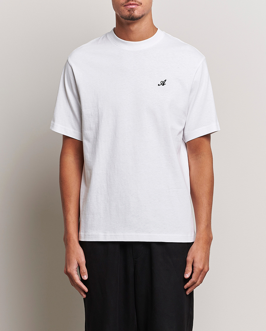 Herr | T-Shirts | Axel Arigato | Signature Crew Neck T-Shirt White