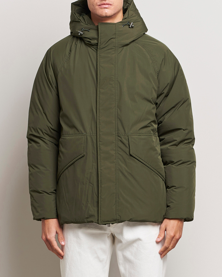 Herr | Jackor | Pyrenex | Covert Hooded Down Jacket Deep Khaki