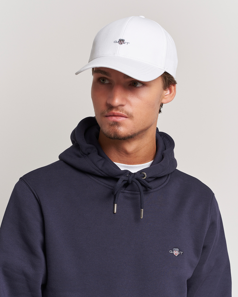 Herr | GANT | GANT | High Cotton Twill Cap White