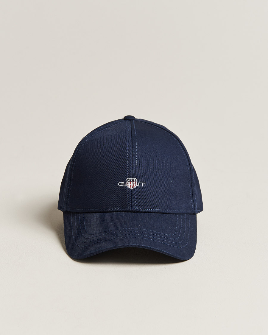 Herr | GANT High Cotton Twill Cap Marine | GANT | High Cotton Twill Cap Marine