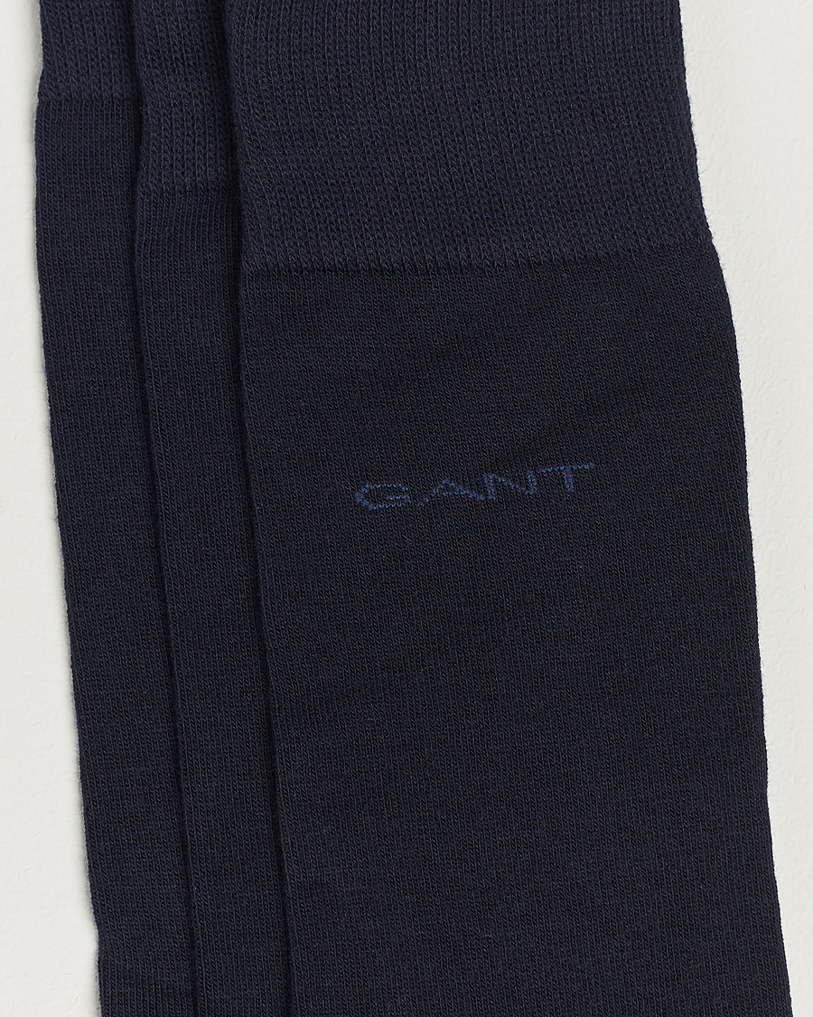 Herr | Avdelningar | GANT | 3-Pack Cotton Socks Marine