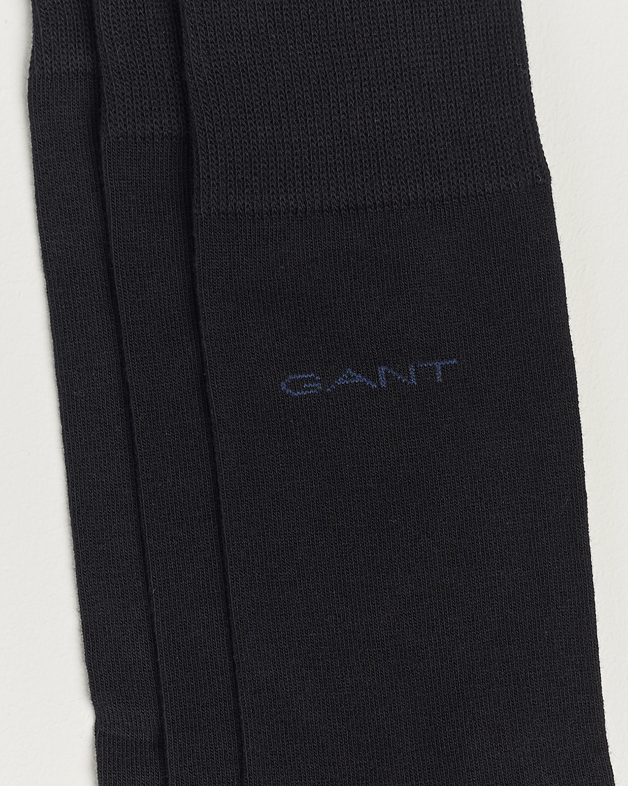 Herr | Strumpor | GANT | 3-Pack Cotton Socks Black