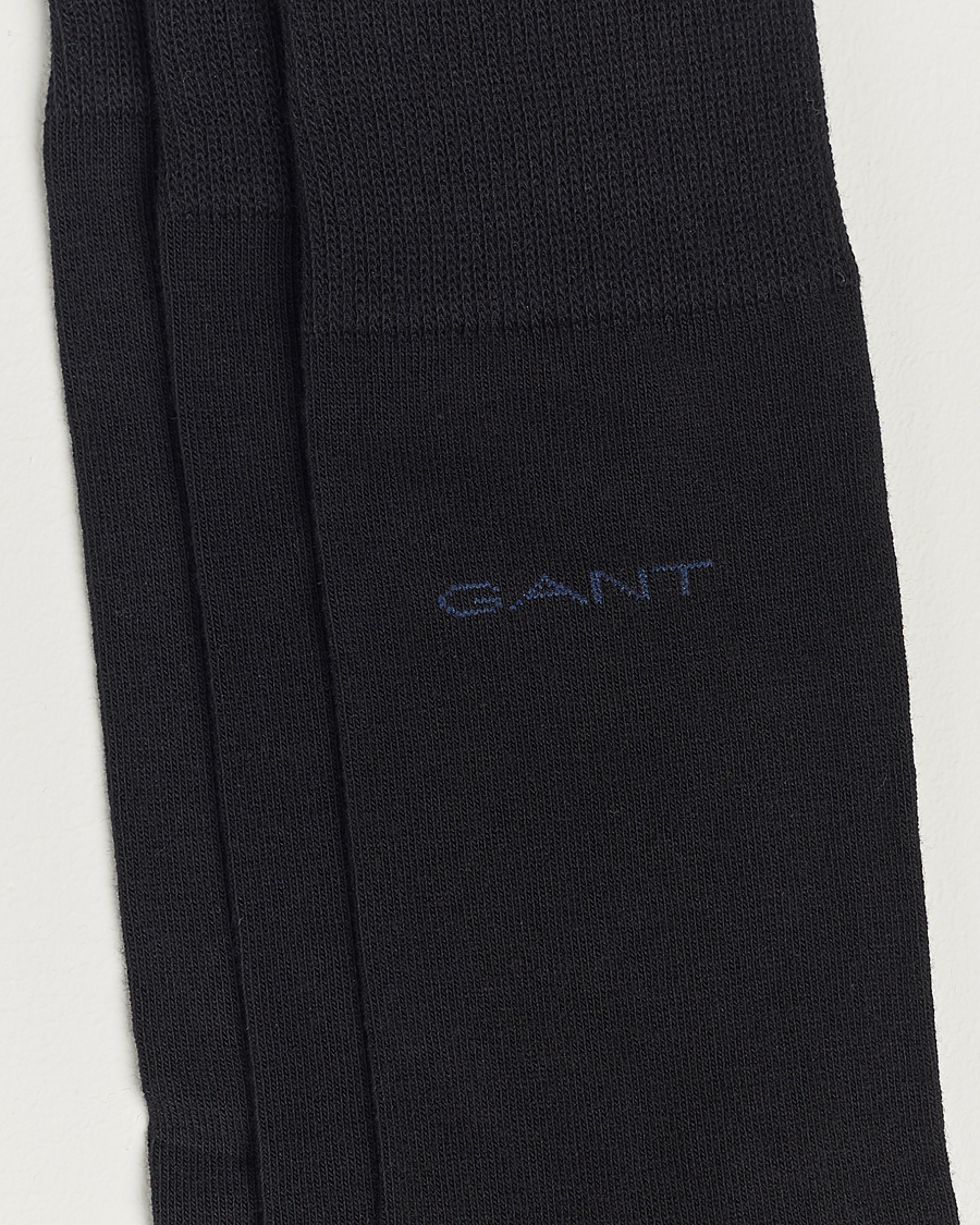 Herr | Underkläder | Gant | 3-Pack Cotton Socks Black