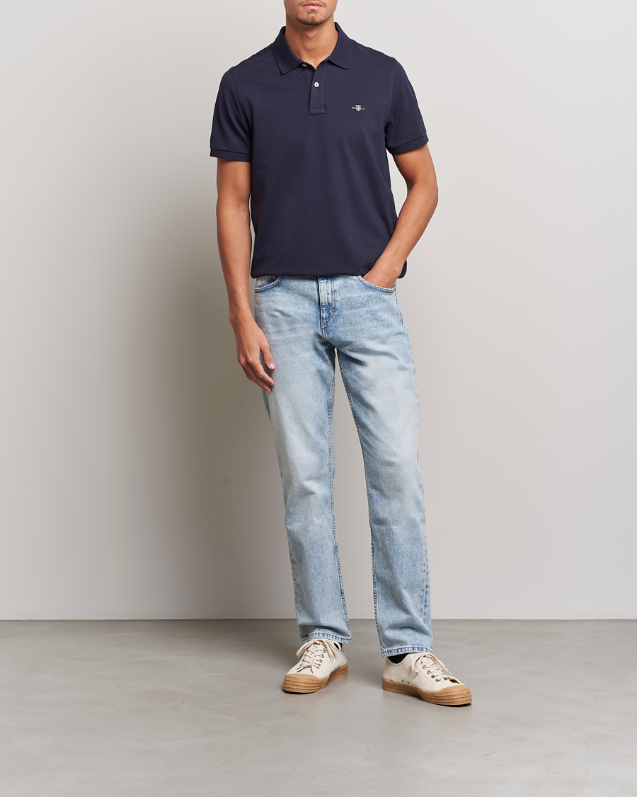 Herr | Pikéer | Gant | The Original Polo Evening Blue