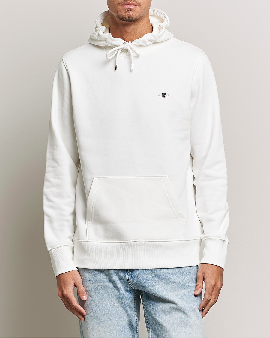 Herr | Huvtröjor | GANT | Original Shield Logo Hoodie Eggshell