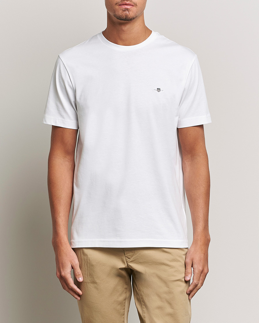 Herr | Vita t-shirts | GANT | The Original Solid T-Shirt White