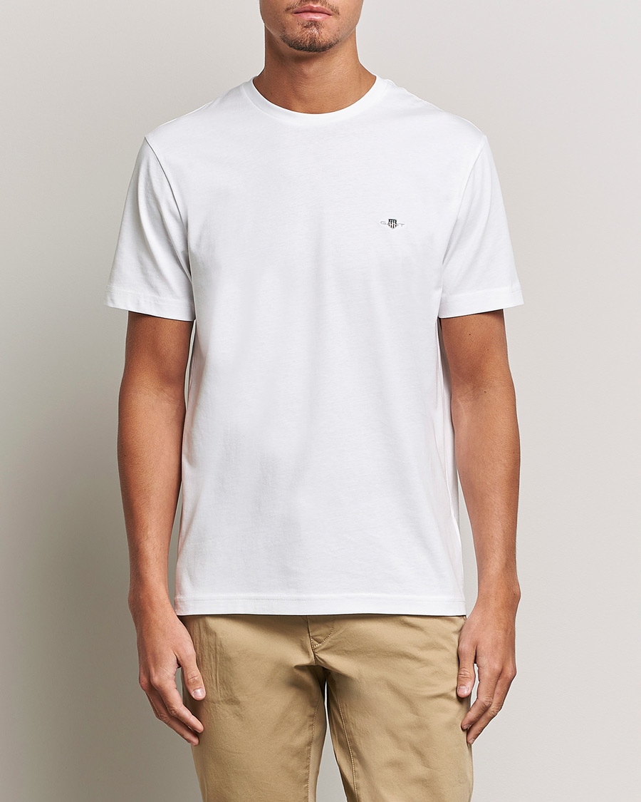 Herr | Preppy Authentic | GANT | The Original Solid T-Shirt White