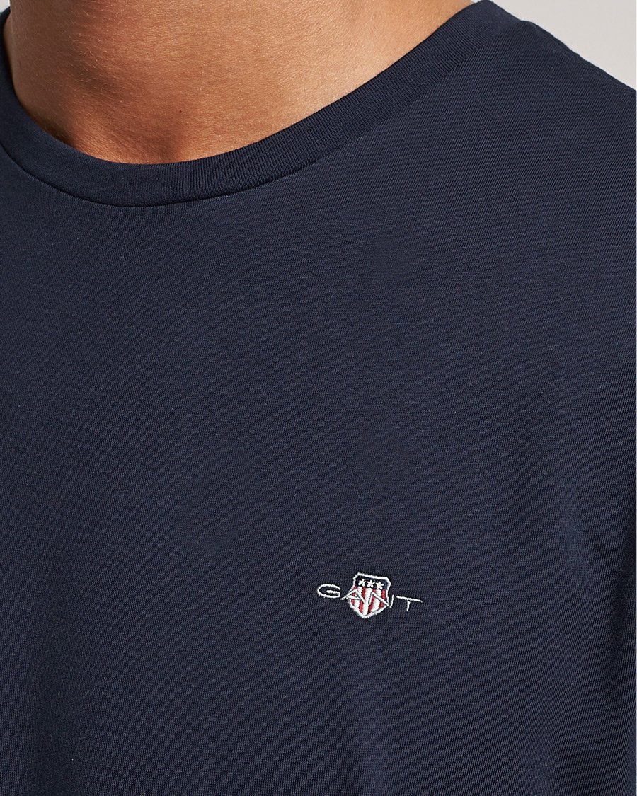 Herr | T-Shirts | Gant | The Original Solid T-Shirt Evening Blue