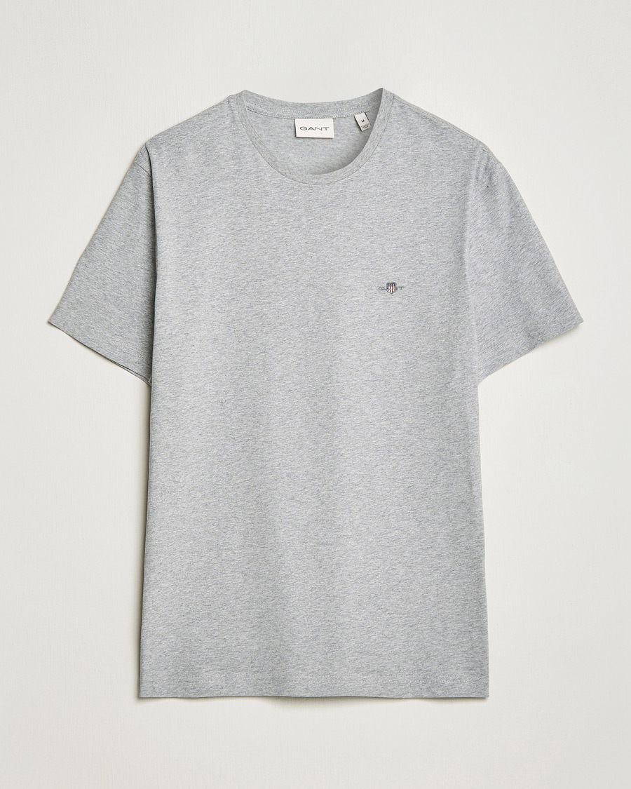 Herr | T-Shirts | Gant | The Original Solid T-Shirt Grey Melange